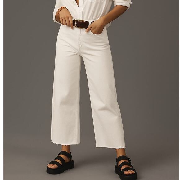 Anthropologie Denim - Anthropologie x Pistola Penny White Wide Leg High Waisted Jeans 28
